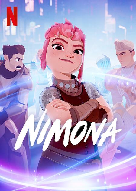 the poster for nimona